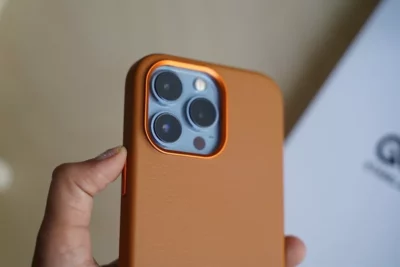 Grainy Textured Vegan Leather Case for iPhone 13 Pro