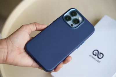 Grainy Textured Vegan Leather Case for iPhone 13 Pro