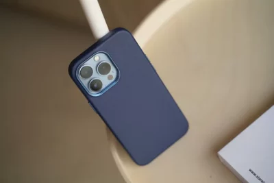 Grainy Textured Vegan Leather Case for iPhone 13 Pro