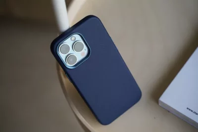 Grainy Textured Vegan Leather Case for iPhone 13 Pro