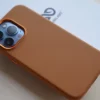 Grainy Textured Vegan Leather Case for iPhone 13 Pro