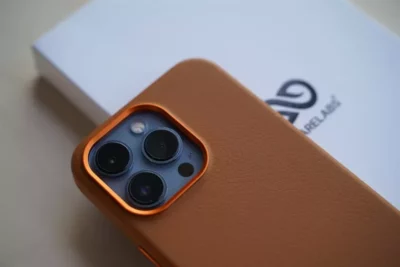 Grainy Textured Vegan Leather Case for iPhone 13 Pro