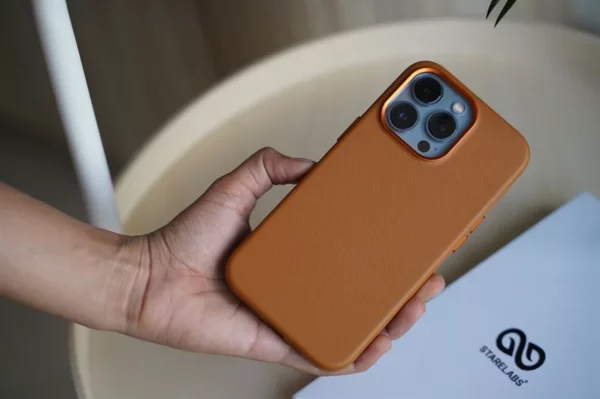 Grainy Textured Vegan Leather Case for iPhone 13 Pro - Image 7