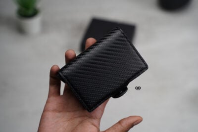 Carbon Fiber Leather Card and Cash Holder