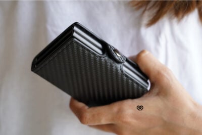 Carbon Fiber Leather Card and Cash Holder