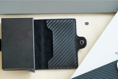 Carbon Fiber Leather Card and Cash Holder