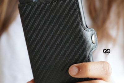 Carbon Fiber Leather Card and Cash Holder