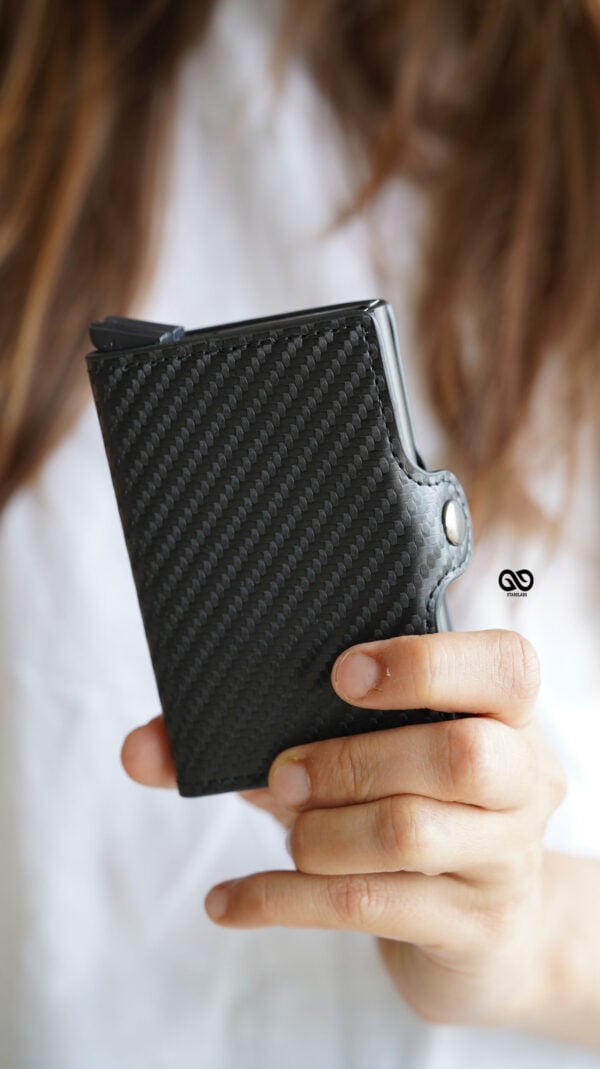 Carbon Fiber Leather Card and Cash Holder - Image 22