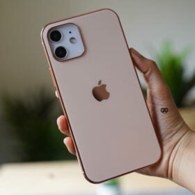 Rose Gold Glass Finish Soft case for iPhone 12 Mini
