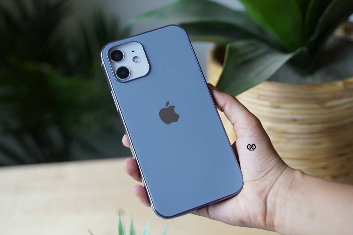 Sierra Blue Soft Glass Finish case for iPhone 12