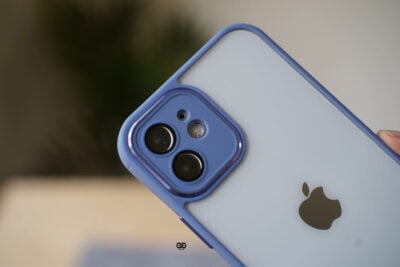 Transparent Case with Colored Border and Camera Lens Protector