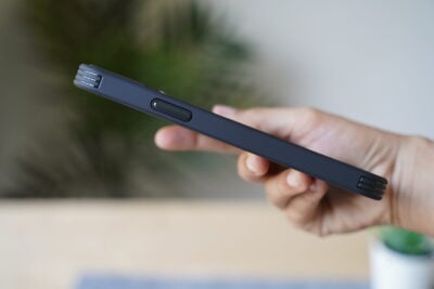 Transparent Case with Colored Border and Camera Lens Protector