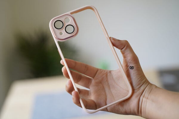 Transparent Case with Colored Border and Camera Lens Protector - Image 46