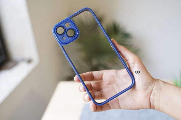 Transparent Case with Colored Border and Camera Lens Protector - Image 6