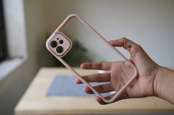 Transparent Case with Colored Border and Camera Lens Protector - Image 57