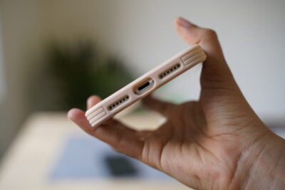 Transparent Case with Colored Border and Camera Lens Protector