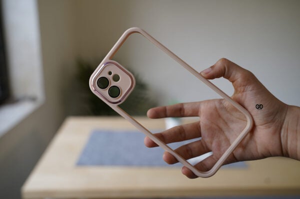 Transparent Case with Colored Border and Camera Lens Protector - Image 86
