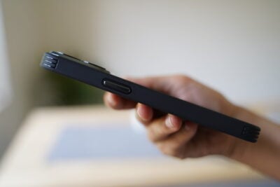 Transparent Case with Colored Border and Camera Lens Protector