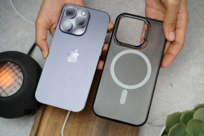 Magsafe Matte Finish Case with Kickstand Ring Feature