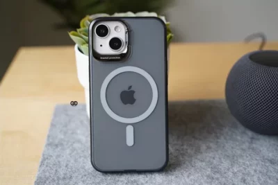 Magsafe Matte Finish Case with Kickstand Ring Feature