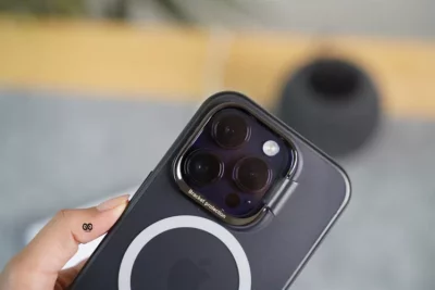 Magsafe Matte Finish Case with Kickstand Ring Feature