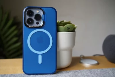 Magsafe Matte Finish Case with Kickstand Ring Feature