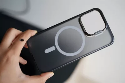 Magsafe Matte Finish Case with Kickstand Ring Feature