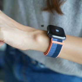 Blue Jay/Abyss Blue Sports Loop for Apple Watch 42MM 41MM 40MM Series 4 5 6 7 8 9 10 SE SE 2 Gen