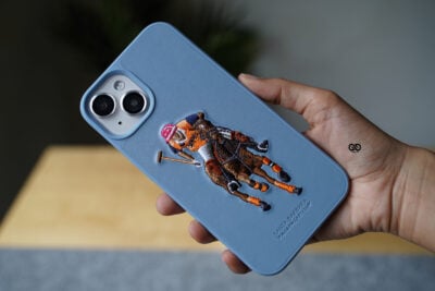 Sierra Blue Woven Leather case
