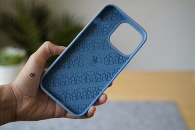Sierra Blue Woven Leather case