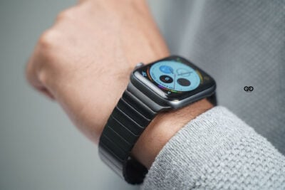 Link Strap Black Metal Belt for Apple Watch 44MM 45MM 46 MM Series 4 5 6 7 8 9 10 SE SE 2 Gen