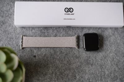 Starlight Braided Solo Loop For Apple Watch 44MM 45MM 46MM Series 4 5 6 7 8 9 10 SE SE 2 Gen