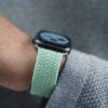 Pistachio Braided Solo Loop For Apple Watch 44MM 45MM 46MM Series 4 5 6 7 8 9 10 11 (SE 2 3 Gen)