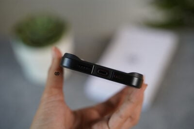 Black Fiber Bumper for iPhone 14 Pro (Bumper, not a Case)