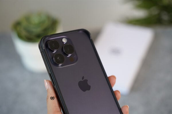 Black Fiber Bumper for iPhone 14 Pro (Bumper, not a Case) - Image 3