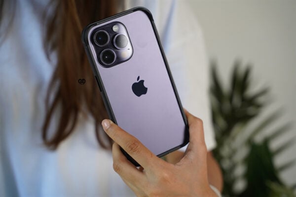 Black Fiber Bumper for iPhone 14 Pro (Bumper, not a Case) - Image 4