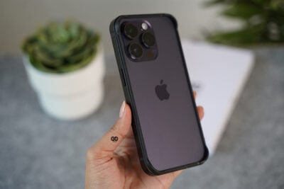 Black Fiber Bumper for iPhone 14 Pro (Bumper, not a Case)