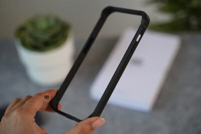 Black Fiber Bumper for iPhone 14 Pro (Bumper, not a Case)