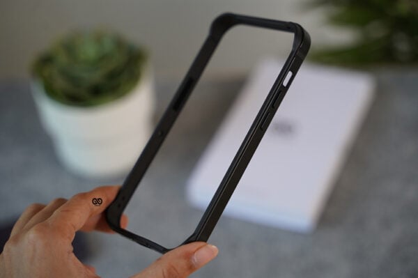 Black Fiber Bumper for iPhone 14 Pro (Bumper, not a Case) - Image 6