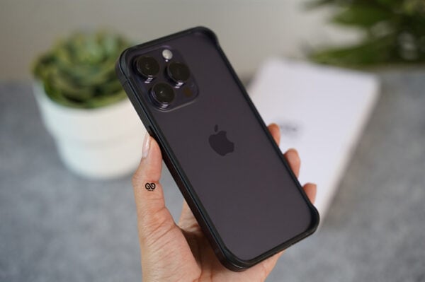 Black Fiber Bumper for iPhone 14 Pro (Bumper, not a Case)