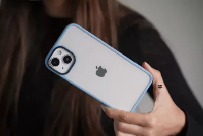 Sierra Blue Drop Proof Transparent Sleek Case For iPhone 13