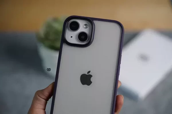Deep Purple Drop Proof Transparent Sleek Case For iPhone 13 - Image 8