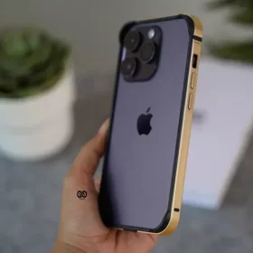 Copper Gold Fiber Bumper for iPhone 14 Pro (Bumper, not a Case)