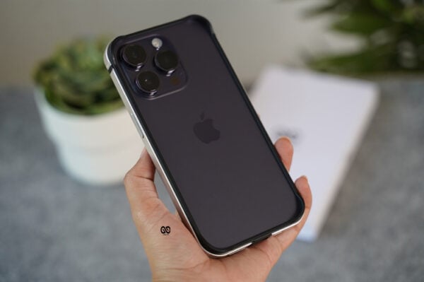 Silver Fiber Bumper for iPhone 14 Pro (Bumper, not a Case)