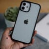 Black Transparent Drop Proof Sleek Case for iPhone 12