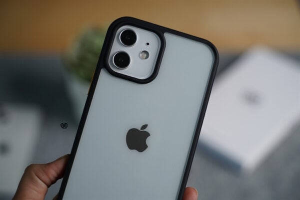 Black Transparent Drop Proof Sleek Case for iPhone 12 - Image 6