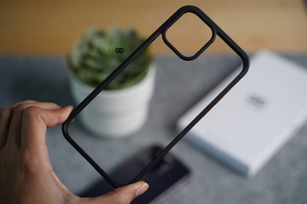 Black Transparent Drop Proof Sleek Case for iPhone 12 - Image 7