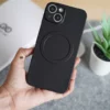 Dark Black Magsafe Ultra Thin Case for iPhone 14