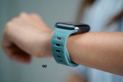 Sea Green Waterproof Silicone Sports Band for Apple Watch 42MM 41MM 40MM Series 4 5 6 7 8 9 10 SE SE 2 Gen
