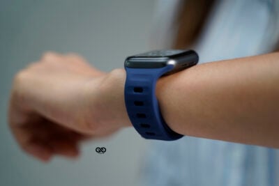 Deep Navy Waterproof Silicone Sports Band for Apple Watch 42MM 41MM 40MM Series 4 5 6 7 8 9 10 SE SE 2 Gen